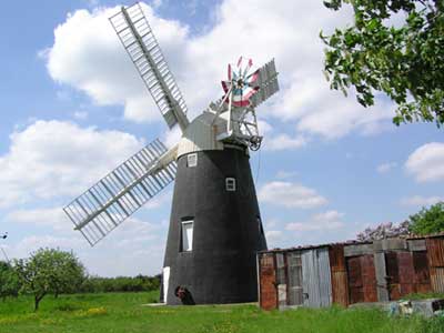 The beautifully restored tower of Thelnetham Mill