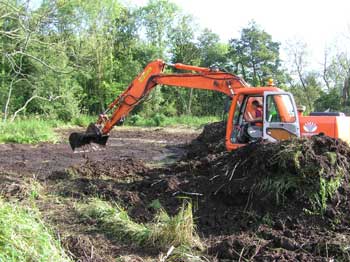 Excavation of the new wet fen